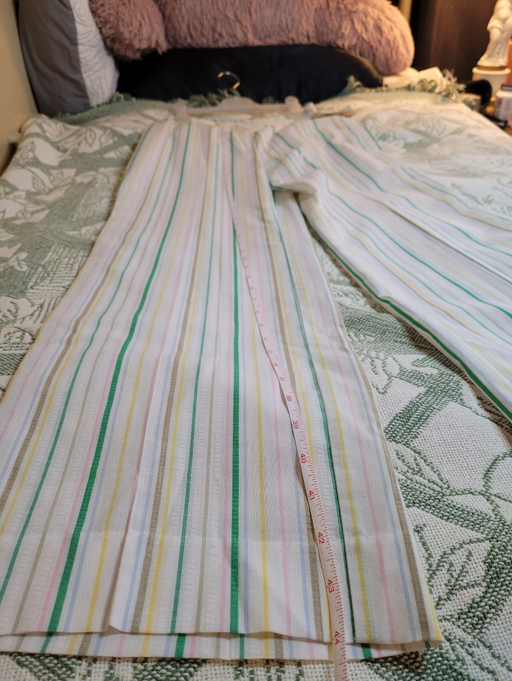 DeadStock Jantzen Striped Wide-Leg Pants in Pastel Multicolor - Picture 6 of 11